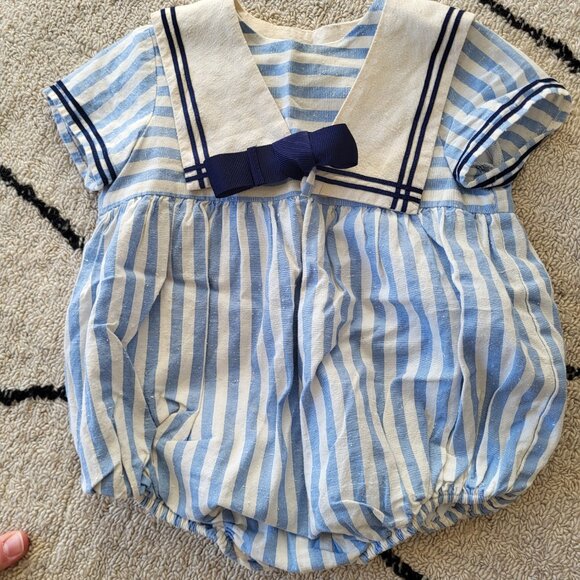 Pepa London Baby Boys Sailor Romper 9months - Picture 1 of 3